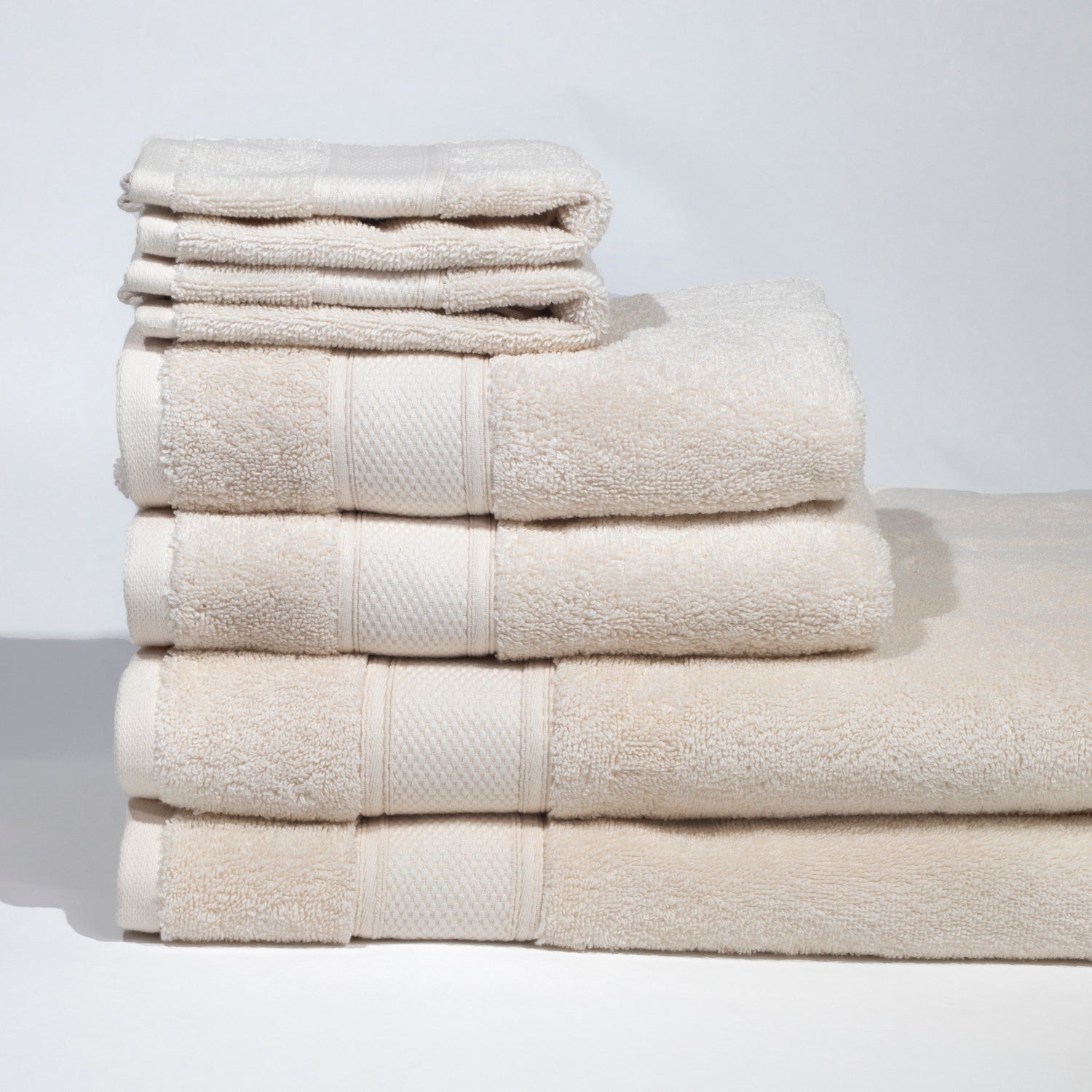 Pinehurst 100% Organic 6 Piece Bath Towel Set - Build Your Own (Neutrals)