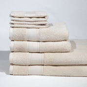 Pinehurst 100% Organic 6 Piece Bath Towel Set - Build Your Own (Neutrals)
