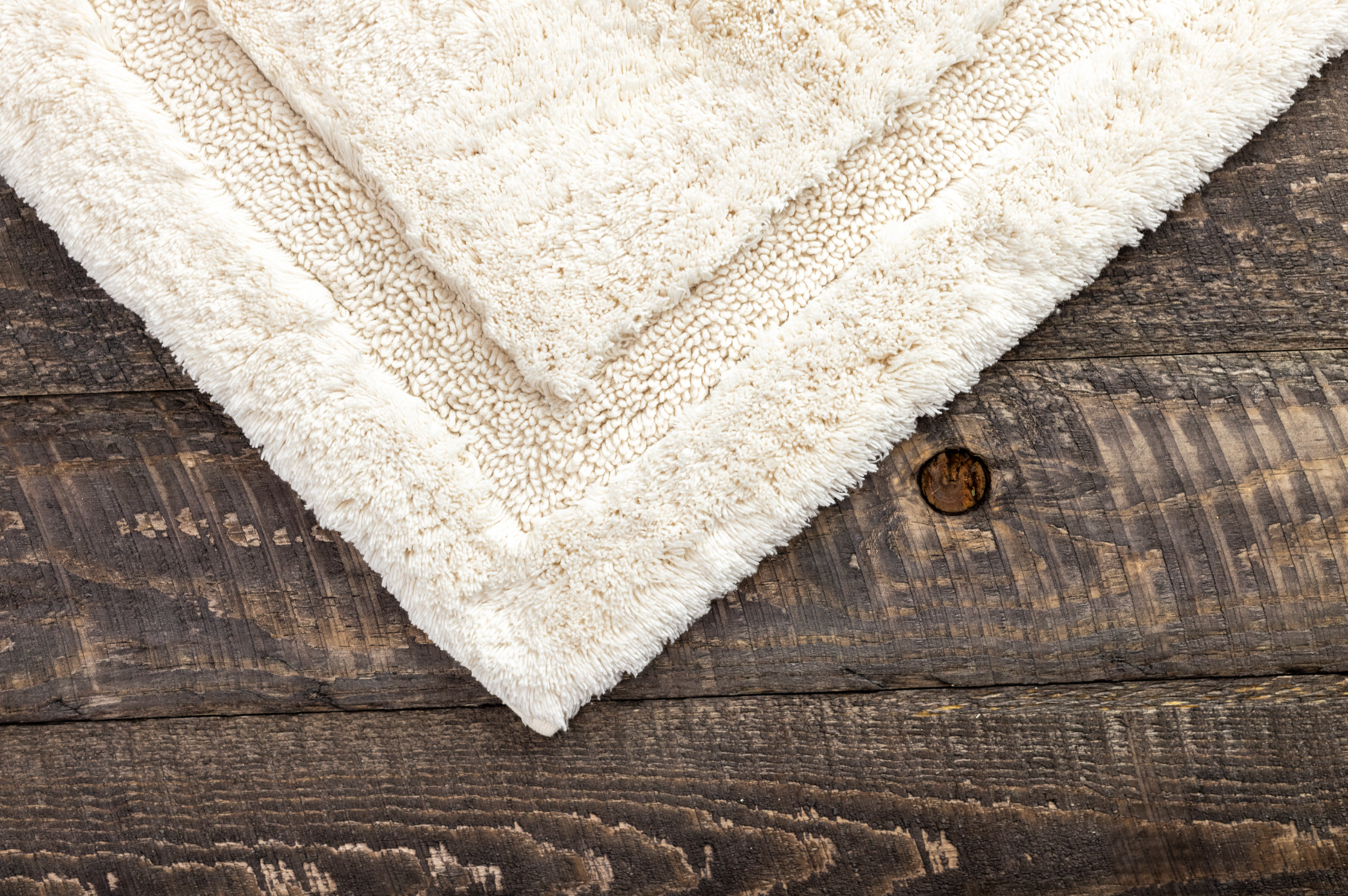 Asheville Organic Cotton Non-Slip Bath Rug