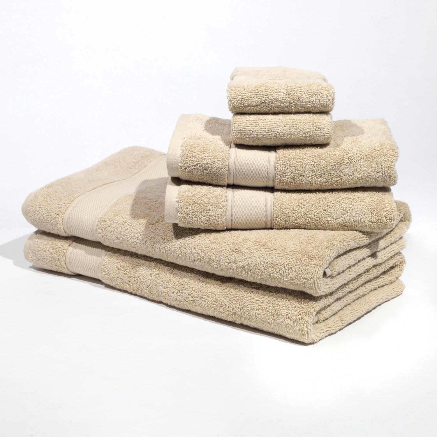Pinehurst 100% Organic 6 Piece Bath Towel Set - Driftwood
