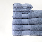 Pinehurst 100% Organic 6 Piece Bath Sheet Set - Sea Blue