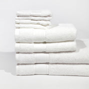 Pinehurst 100% Organic 6 Piece Bath Towel Set - White
