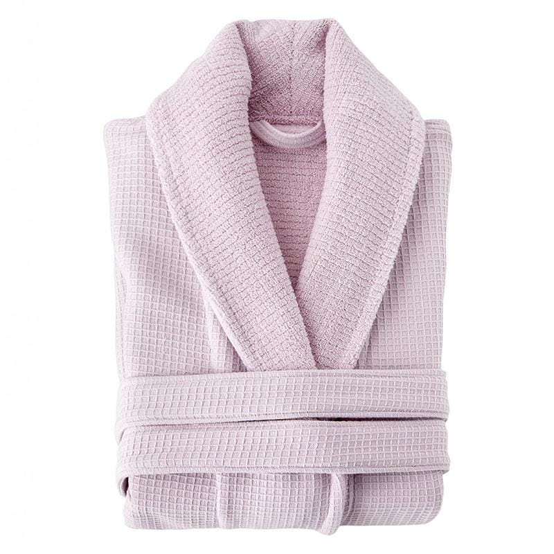 Grund Ocean Isle 100 Percent Organic Cotton Bathrobe, Small/Medium, Roshe Pink